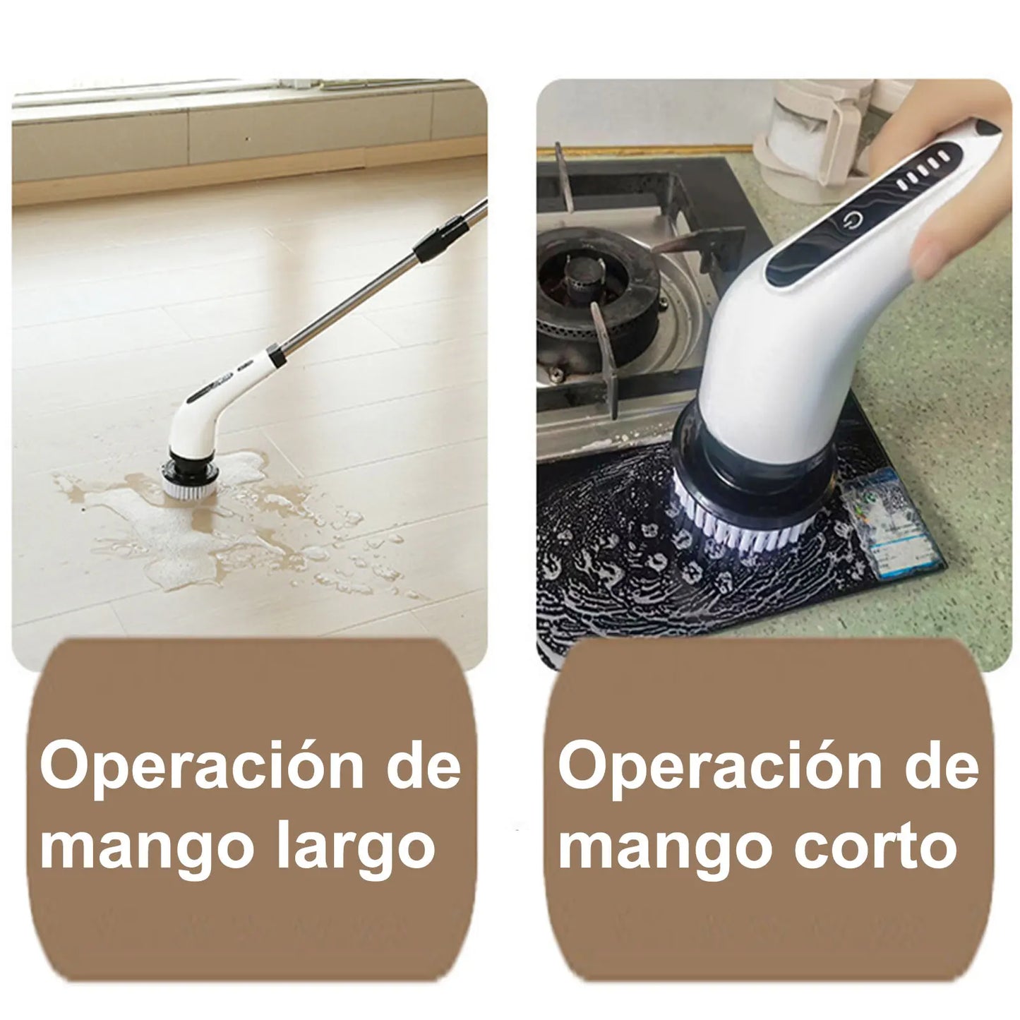 Cepillo Eléctrico de Limpieza 9 en 1 Recargable
